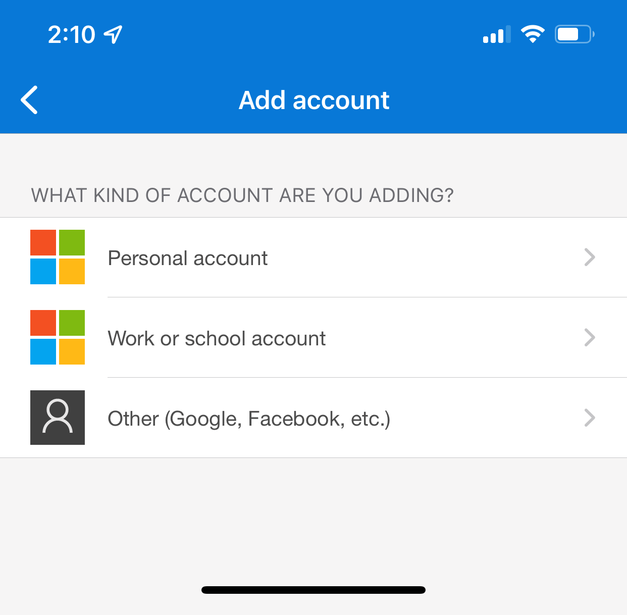 Screenshot is from Microsoft Authenticator app. User experience may vary based on choice of authenticator app.